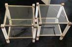 Bijzettafels van glas, Gebruikt, 50 tot 100 cm, 50 tot 75 cm, Vierkant