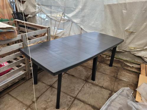 Grote Kunststof TUINTAFEL 2.15 lang - WD014, Tuin en Terras, Tuinsets en Loungesets, Gebruikt, Tuinset, Kunststof, 8 zitplaatsen