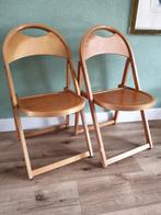 Vintage klapstoelen folding chairs OTK, Ophalen, Gebruikt, Bruin, Vijf, Zes of meer stoelen