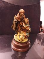 Antiek/vintage heilige familie op houten muziekdoos, Antiek en Kunst, Ophalen of Verzenden