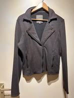 L - Grijze jogging colbert met koper, Kleding | Dames, Maat 42/44 (L), Ophalen of Verzenden, Zo goed als nieuw, Jasje