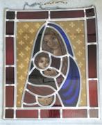 Glas in Lood. Prachtige Christelijke Afbeelding. Lezen., Doe-het-zelf en Verbouw, Glas en Ramen, Glas in lood, Minder dan 80 cm
