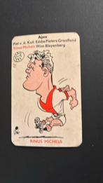 RINUS MICHELS Ajax Amsterdam 1958 karikatuur DIK BRUYNESTEIN, Verzamelen, Verzenden, Gebruikt, Ajax, Poster, Plaatje of Sticker