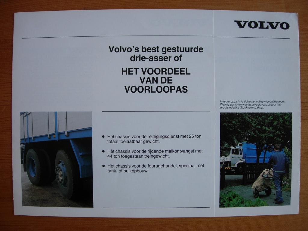 Volvo F7 Voorloopas Brochure 1981, Ophalen, Volvo, Volvo, Zo goed als nieuw