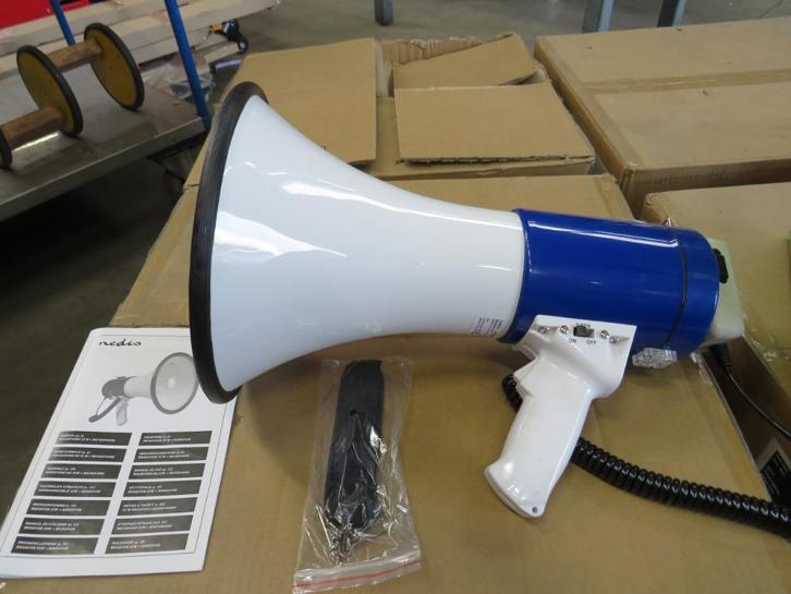 Nedis megafoon  1500m bereik, Audio, Tv en Foto, Luidsprekers, Nieuw, Overige typen, Minder dan 60 watt, Overige merken, Ophalen of Verzenden