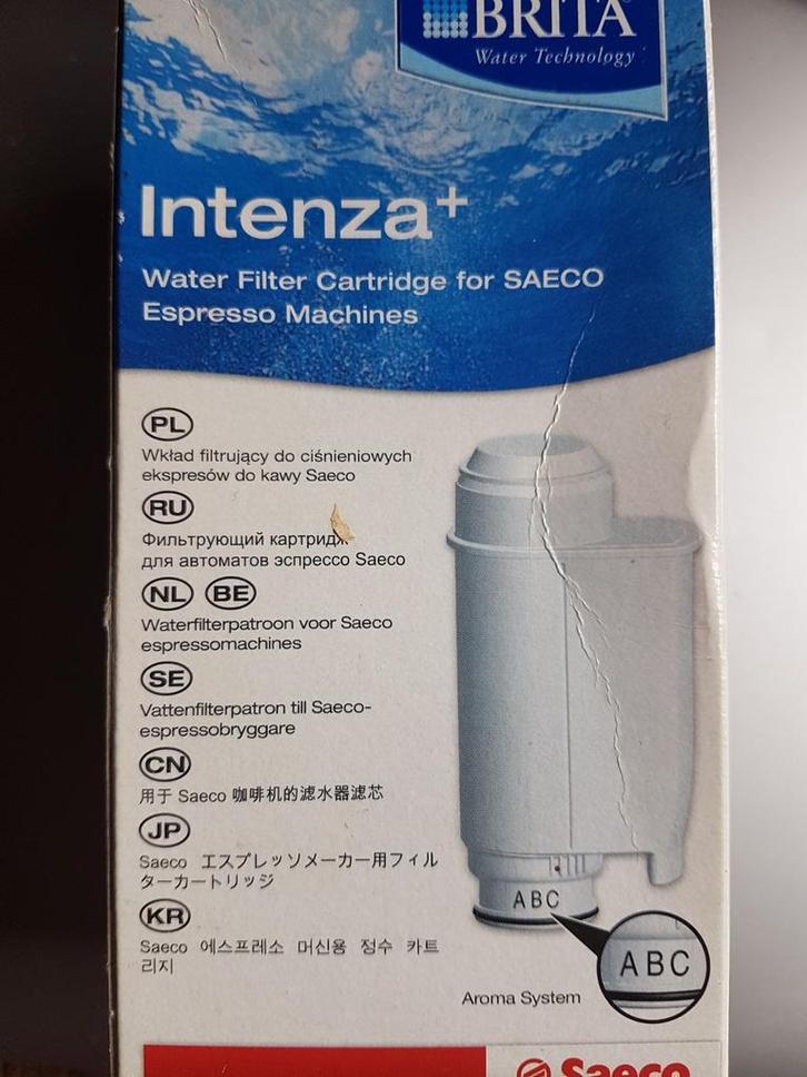 Brita Intenza+ water filter cartridge Saeco Espresso machine, Witgoed en Apparatuur, Koffiemachine-accessoires, Nieuw, Ophalen of Verzenden
