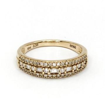 Gouden ring met diamanten - 18K beschikbaar voor biedingen