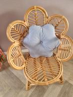 Rotan Stoel in Bloemen Design kind, Huis en Inrichting, Stoelen, Ophalen, Gebruikt, Bruin, Vintage