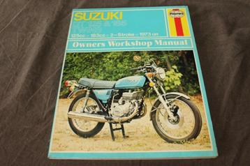 Suzuki GT125 GT185 1973 onwards werkplaatsboek manual  beschikbaar voor biedingen