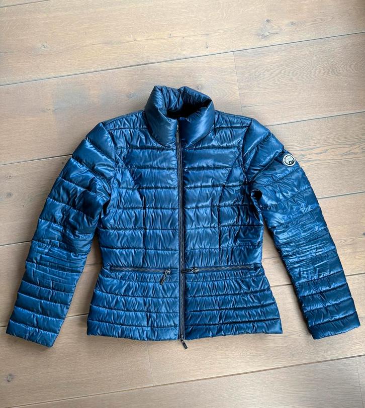Beaumont Amsterdam Donsjas - blauw - maat 38/40, Kleding | Dames, Jassen | Winter, Zo goed als nieuw, Maat 38/40 (M), Blauw, Ophalen of Verzenden