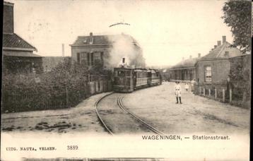 Wageningen Stoomtram Stationsstraat Nauta3889 st1908 TOPKRT  beschikbaar voor biedingen