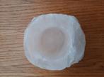 Waxinelichthouder van zoutsteen ca 7 cm hoog, Ophalen of Verzenden, Zo goed als nieuw, Overige materialen, Minder dan 25 cm