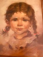 Olieverfschilderij van een meisje, Antiek en Kunst, Kunst | Schilderijen | Klassiek, Ophalen