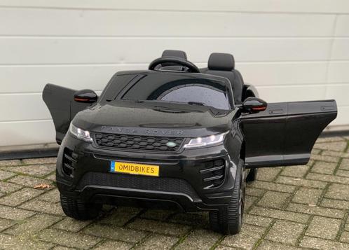 Range Rover Evoque 12v zwart bluetooth Rc / Leder zitje/ EVA, Kinderen en Baby's, Speelgoed | Buiten | Voertuigen en Loopfietsen
