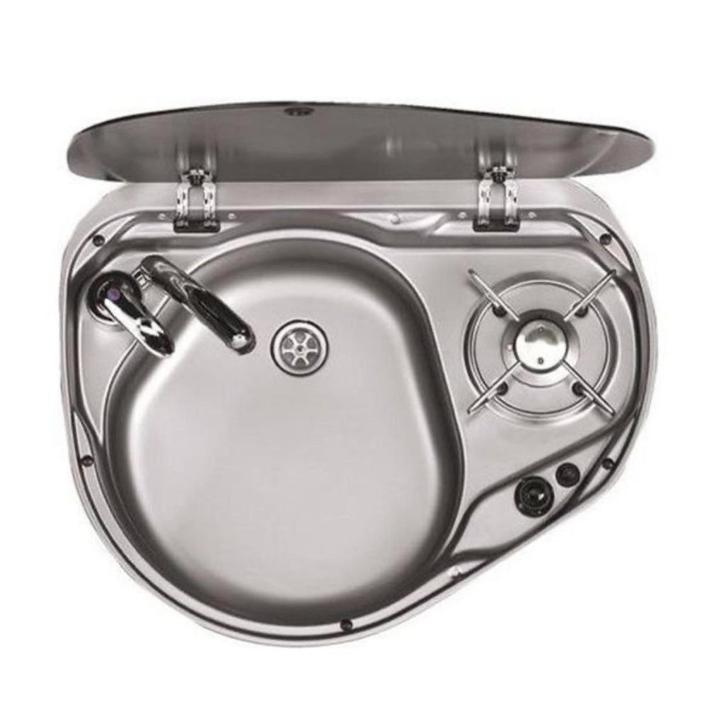 Dometic Kookplaat met Wasbak Combi - 8821L OP=OP, Caravans en Kamperen, Camper-accessoires, Nieuw, Ophalen of Verzenden