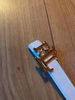 Riem | rl | 100cm | wit/goud | dames, Kleding | Dames, Riemen en Ceinturen, Minder dan 3 cm, 100 cm of meer, Verzenden, Tailleriem