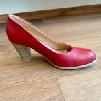 Dolcis rode leren pumps schoenen met hak - maat 37, Dolcis, Pumps, Ophalen of Verzenden, Zo goed als nieuw