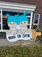 Geboortebord tweeling, Ophalen of Verzenden, Zo goed als nieuw