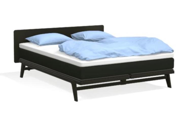Showroom Auping Original 180x220 Black incl hoofdbord, Huis en Inrichting, Slaapkamer | Bedden, Zo goed als nieuw, Tweepersoons
