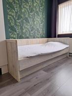 Eenpersoonsbed steigerhout, Huis en Inrichting, Ophalen, Gebruikt, Eenpersoons, Wit