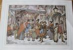 Anton Pieck - zanggroep in de sneeuw - nieuw, Verzenden, 1980 tot heden, Ongelopen, Overige thema's