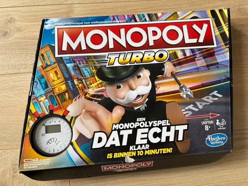 MONOPOLY TURBO, Hobby en Vrije tijd, Gezelschapsspellen | Bordspellen, Zo goed als nieuw, Ophalen of Verzenden