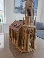 H0 Kerk Modelbaan met Verlichting, Hobby en Vrije tijd, Modeltreinen | H0, Overige merken, Gebruikt, Gelijkstroom of Wisselstroom