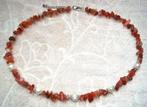Ketting van carneool en echte parels, Info.adorabeads@gmail.com, Want 18 Hoogvliet, Adorabeads, Overige kleuren