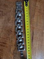 Zware stalen RVS Vintage armband, Ophalen of Verzenden, Zo goed als nieuw, Zilver, Staal