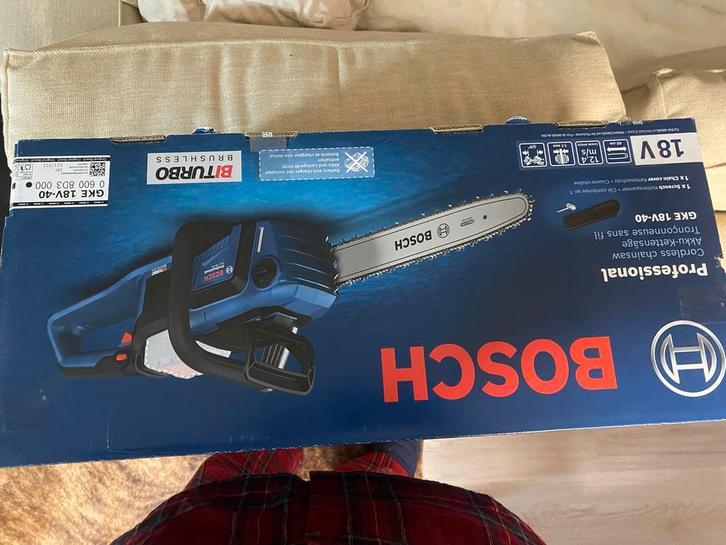 Bosch GKE 18V-40 Accu Kettingzaag - Nieuw in doos!, Doe-het-zelf en Verbouw, Gereedschap | Slijpmachines, Nieuw, Haakse handslijpmachine
