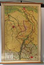 schoolkaart Limburg, Antiek en Kunst, Antiek | Schoolplaten, Ophalen, Aardrijkskunde