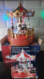 christmas carrousel muziek, beweegt en verlichting, Diversen, Kerst, Ophalen, Gebruikt