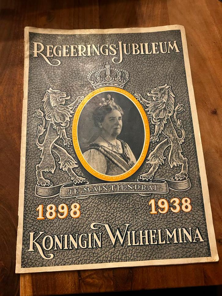 40 Jaar Jubileum Boek Koningin Wilhelmina 1898-1938, Boeken, Catalogussen en Folders, Gelezen, Catalogus, Ophalen of Verzenden
