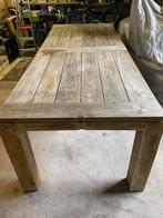 Massief Teak Tuintafel 240x100cm, Ophalen, Gebruikt, Rechthoekig, Teakhout