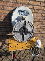 Complete schotel-set voor camper of caravan met TV, Ophalen, Gebruikt