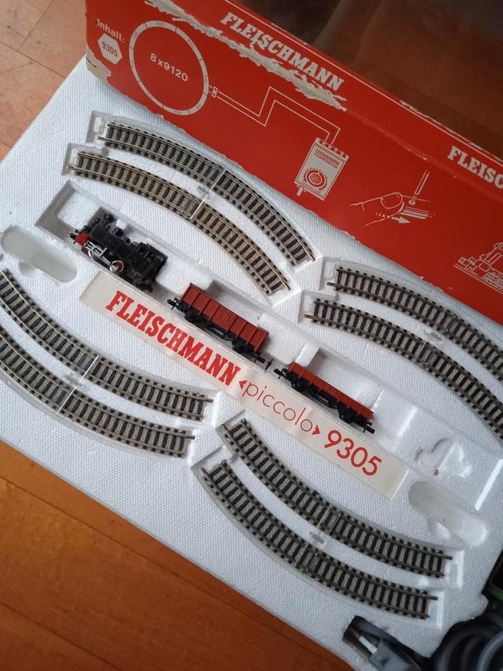 Fleischmann Piccolo startset, Hobby en Vrije tijd, Modeltreinen | N-Spoor, Gebruikt, Treinset, Gelijkstroom, Fleischmann, Analoog