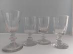 antieke glaasjes x 4, Ophalen of Verzenden