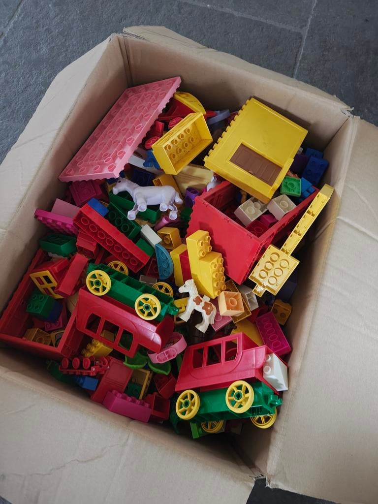 Grote verhuisdoos duplo met 4 bouwplaten, Ophalen of Verzenden