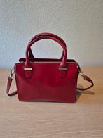 Claudio Ferrici Rode Leren Handtas met Schouderband, Ophalen of Verzenden, Zo goed als nieuw, Rood, Handtas