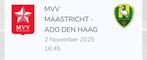 2 kaartjes beschikbaar voor MVV - ADO Den Haag, Tickets en Kaartjes, Drie personen of meer