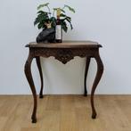 Antiek Frans bijzettafeltje, plantentafel, haltafeltje hout, Antiek en Kunst, Ophalen of Verzenden