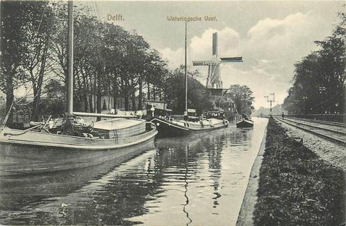 (388-069-039) Delft Wateringsche Vest, Verzamelen, Ansichtkaarten | Nederland, Zuid-Holland, Verzenden