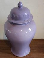 Grote Chinese vaas vintage Chinees porselein paars gemberpot, Ophalen of Verzenden