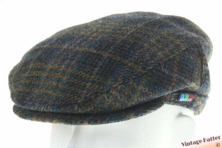 Vintage Platte pet Mayser Neptun donker grijs groen wol 55, Kleding | Heren, Hoeden en Petten, Zo goed als nieuw, Pet, 57 cm (M, 7⅛ inch) of minder