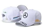T.k. Witte lewis hamilton mercedes racing baseball cap pet n, Ophalen of Verzenden, Nieuw, One size fits all