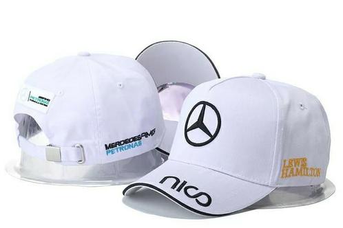 T.k. Witte lewis hamilton mercedes racing baseball cap pet n, Kleding | Heren, Hoeden en Petten, Nieuw, One size fits all, Ophalen of Verzenden