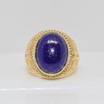zilveren ring, Ca. 8.00 Carat Lapis lazuli, Maat 17,5 mm, Verzenden, Geen, Nieuw, 17 tot 18