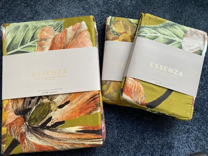 Essenza Dekbedovertrek 260, Huis en Inrichting, Slaapkamer | Beddengoed, Nieuw, Dekbedovertrek, Tweepersoons, Groen, Ophalen of Verzenden