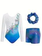 Turnpakje turnbroekje blauw 110 116 122 128 134 140 146 152, Blauw, Nieuw, Turnpak(je), Kindermaat 122 t/m 140