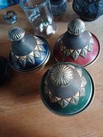 3 mooie Marokkaanse schalen met deksel, Ophalen of Verzenden